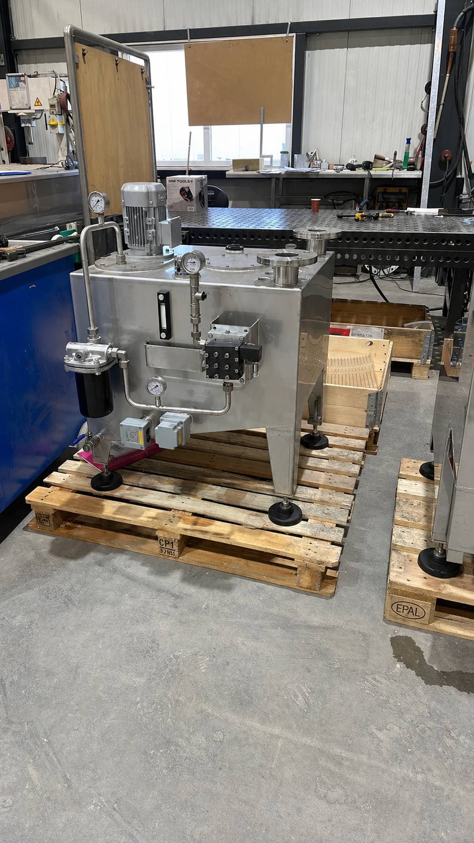 Stainless steel process unit